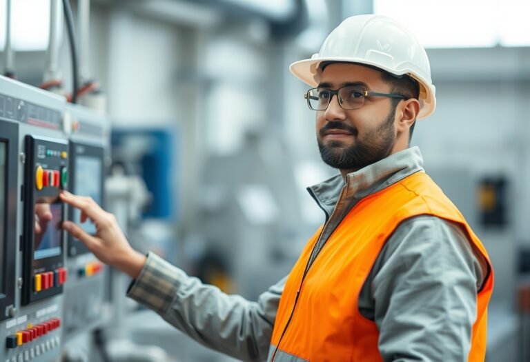 Imagen de un profesional de Tecnología en Automatización y Control Industrial realizando actividades propias de los estudios realizados